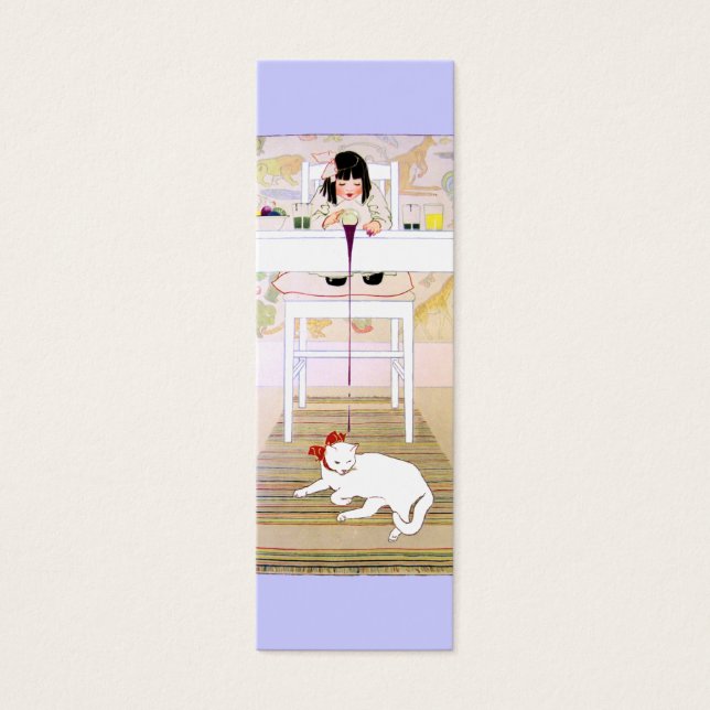Purple Catギフトカード/ブックマーク (正面)