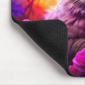 Purple Cat Mouse Pad – Perfect Gift for Cat Lovers マウスパッド (コーナー)