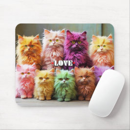 Purple Cat Mouse Pad – Perfect Gift for Cat Lovers マウスパッド