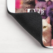 Purple Cat Mouse Pad – Perfect Gift for Cat Lovers マウスパッド (コーナー)