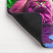 Purple Cat Mouse Pad – Perfect Gift for Cat Lovers マウスパッド (コーナー)