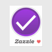 Purple Check Mark シール (シート)