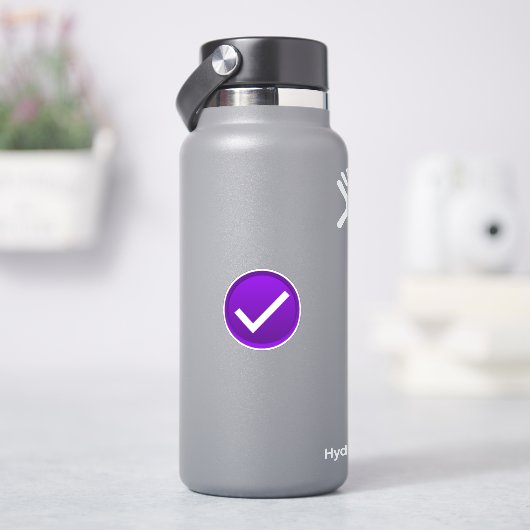 Purple Check Mark シール (HydroFlask)