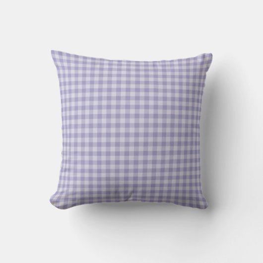 Purple Checkerboard Pattern クッション (正面)
