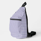 Purple Checkerboard Pattern スリングバッグ (右コーナー)