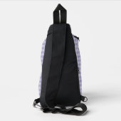 Purple Checkerboard Pattern スリングバッグ (裏面)