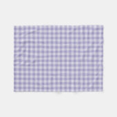 Purple Checkerboard Pattern フリースブランケット (正面(横))