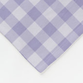 Purple Checkerboard Pattern フリースブランケット (角)