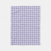 Purple Checkerboard Pattern フリースブランケット (正面)