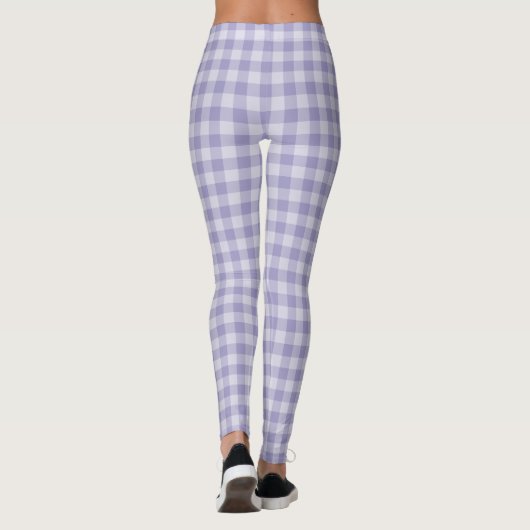 Purple Checkerboard Pattern レギンス (裏面)
