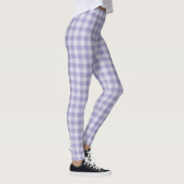 Purple Checkerboard Pattern レギンス (右)