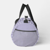 Purple Checkerboard Pattern Small ダッフルバッグ (右)