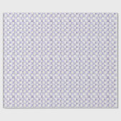 Purple Checkered Decorative Gift Wrap Paper ラッピングペーパー (フラット)