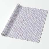 Purple Checkered Decorative Gift Wrap Paper ラッピングペーパー (アンロールド)