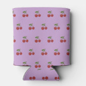 Purple Cherry Pattern Fresh Fruit Modern Party 缶クーラー (裏面)