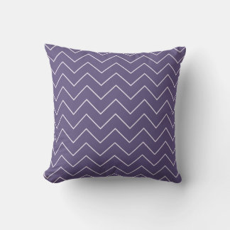 Purple Chevron Baby Girl Nursery Throw Pillow クッション