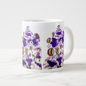 Purple Chirstmas  ジャンボコーヒーマグカップ (正面右)