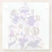 Purple Christmas  ガラスコースター (裏面)