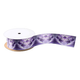 Purple Christmas Ball Holiday Satin Ribbon サテンリボン