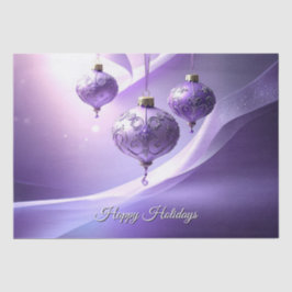 Purple Christmas Ball Holiday Tissue Paper 薄葉紙