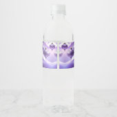 Purple Christmas Ball Water Bottle Label ペットボトルラベル (裏面)