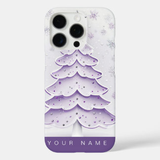 Purple Christmas iPhone 16 Proケース