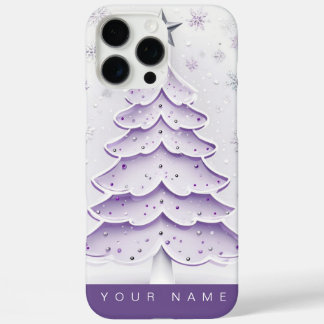 Purple Christmas iPhone 16 Pro Maxケース