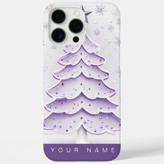 Purple Christmas Case-Mate iPhoneケース (裏面)