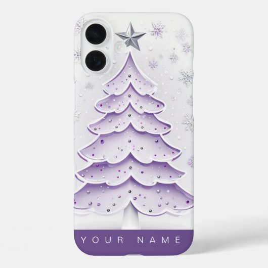 Purple Christmas Case-Mate iPhoneケース (裏面)