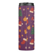 Purple Christmas Pattern Aesthetic – Cute Holiday  タンブラー (裏面)