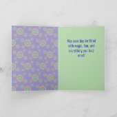 Purple circles, Birthday カード (内部)