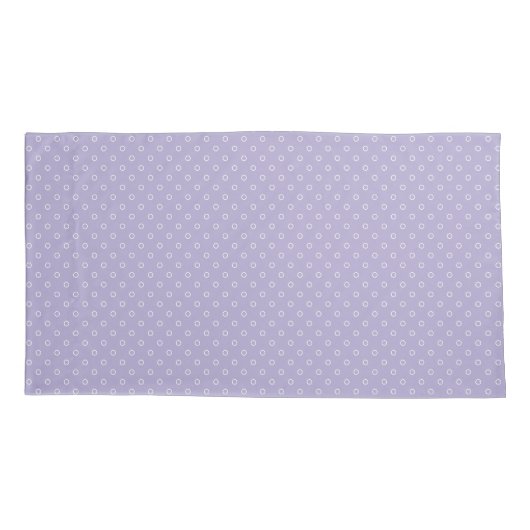 Purple Circles Pattern Pillowcase 枕カバー (裏面)