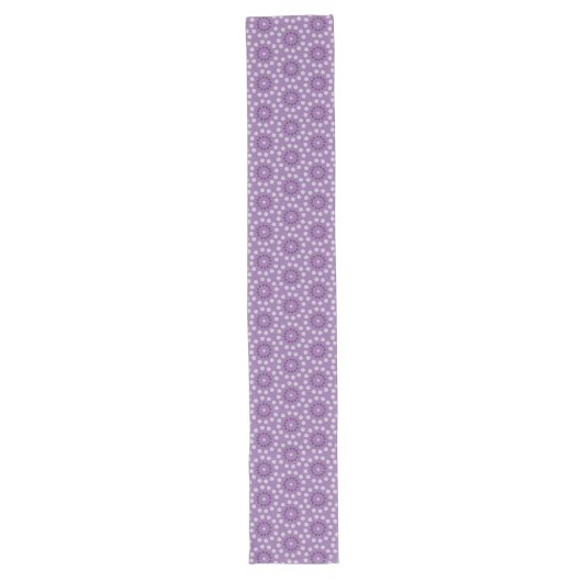 Purple Circles Pattern Table Runner ロングテーブルランナー (正面)