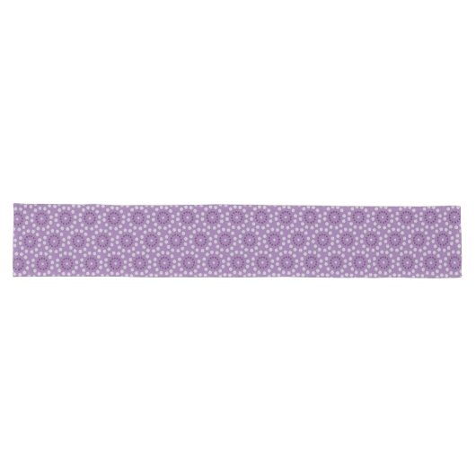 Purple Circles Pattern Table Runner ロングテーブルランナー (横)