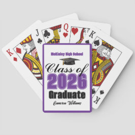 Purple Class of 2026 Custom Graduation Party トランプ