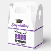 Purple Class of 2026 Custom Graduation Party フェイバーボックス (オープン)