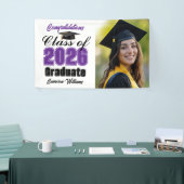 Purple Class of 2026 Graduation Party Photo 横断幕 (トレードショー)