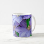 Purple Clematis flower コーヒーマグカップ (正面右)