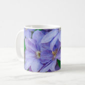 Purple Clematis flower コーヒーマグカップ (正面左)