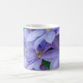 Purple Clematis flower コーヒーマグカップ (中央)