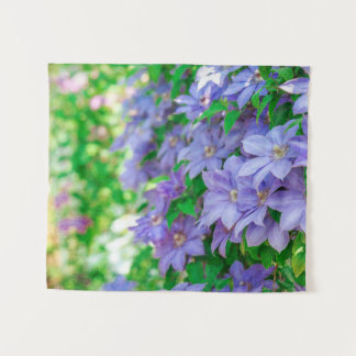 Purple Clematis flower タペストリー