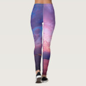 Purple Clouds California Coastal Sunset Photo レギンス (裏面)