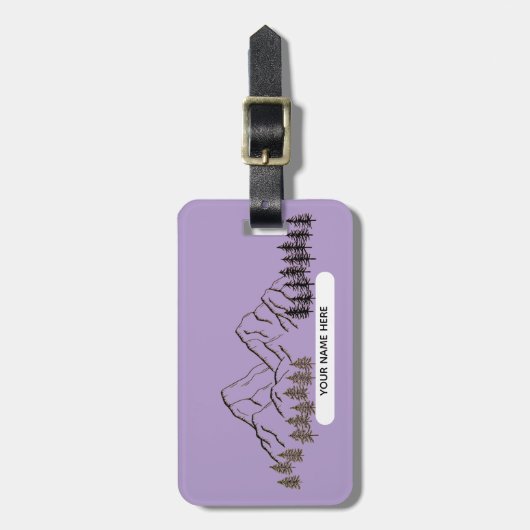 PURPLE COLOR- FOR NATURE LOVER ラゲッジタグ (正面縦)