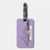 PURPLE COLOR- FOR NATURE LOVER ラゲッジタグ (裏面縦)