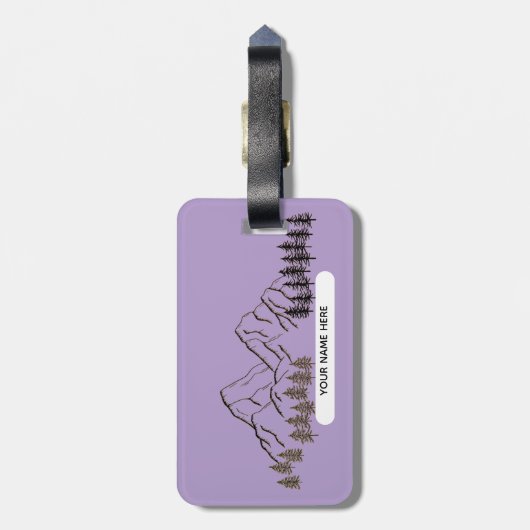 PURPLE COLOR- FOR NATURE LOVER ラゲッジタグ (裏面縦)