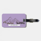 PURPLE COLOR- FOR NATURE LOVER ラゲッジタグ (裏面横)