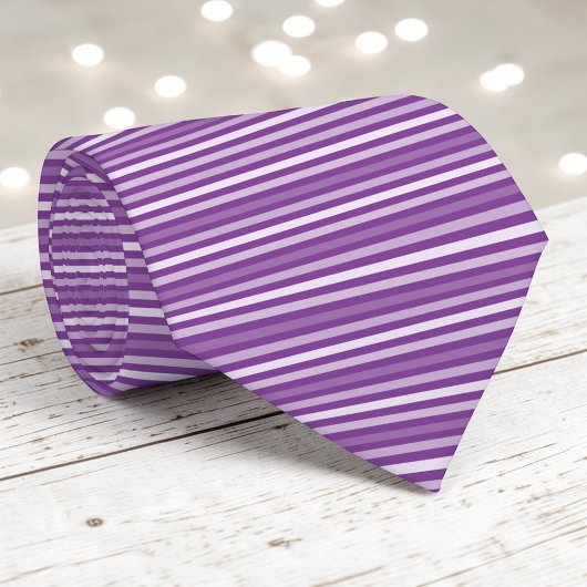 Purple Color Stripes Necktie ネクタイ