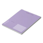 Purple colorful retro aesthetic Thoughts & Ideas ノートパッド (回転)