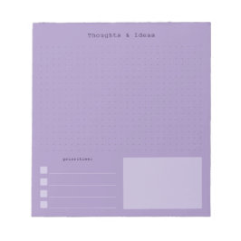 Purple colorful retro aesthetic Thoughts & Ideas ノートパッド