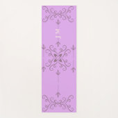 Purple Colour Designed Yoga Mat ヨガマット (正面)